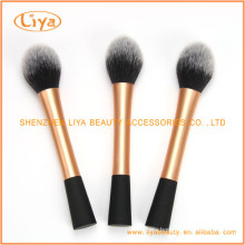 Top quality round powder brush with gold ferrule